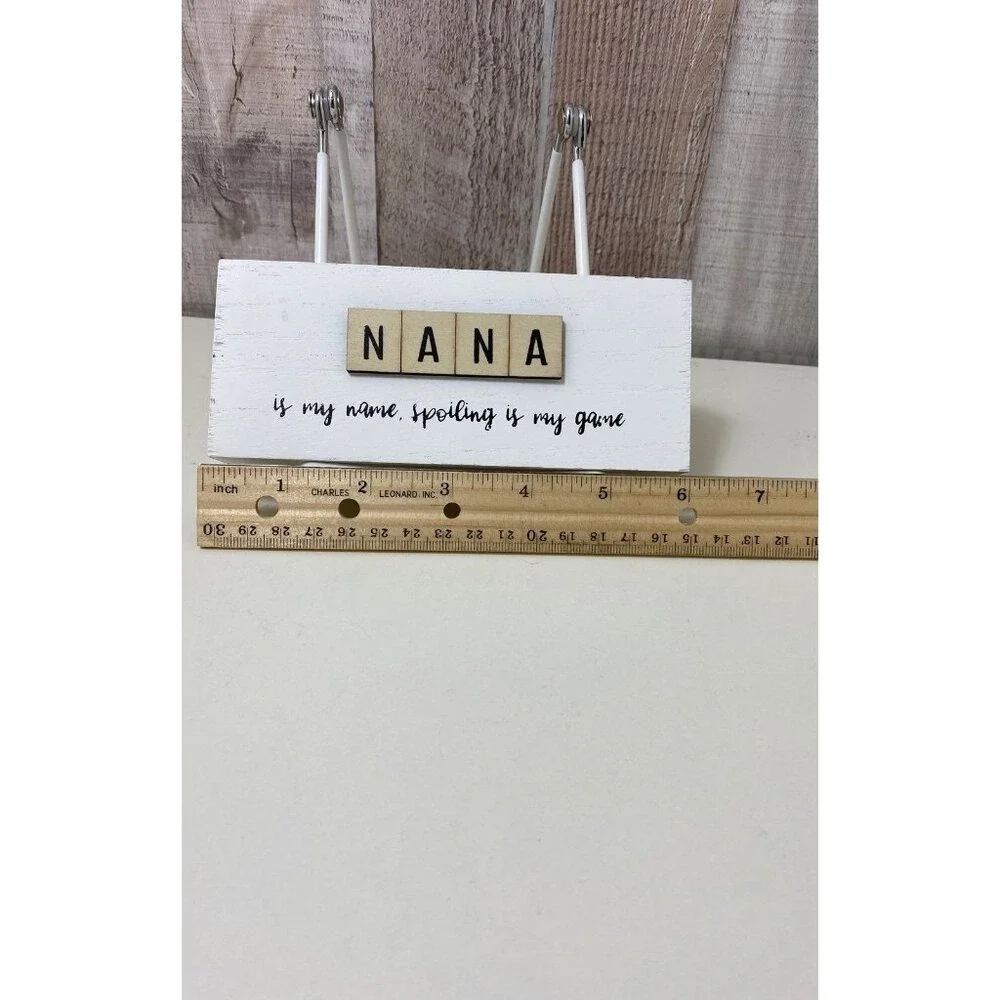 Eccolo Nana is My Name Spoiling‎ is My Game Wood Sign Blocks Decor Gift